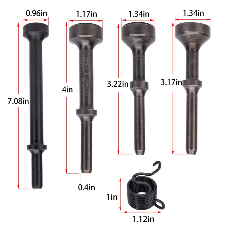 Smoothing Air Hammer Bits Set, 5Pcs Smoothing Air Hammer Tool