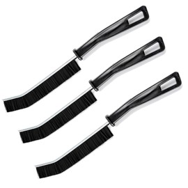 ZFFKZ 3 Pcs Crevice Cleaning Brush, 23cm Toilet Brush - Non-Slip Grip, All-Surface Safe (Tile, Glass, Car) - Bathroom Cleaning Supplies for Toilet, Window Tracks - Space-Saving Hanging Design