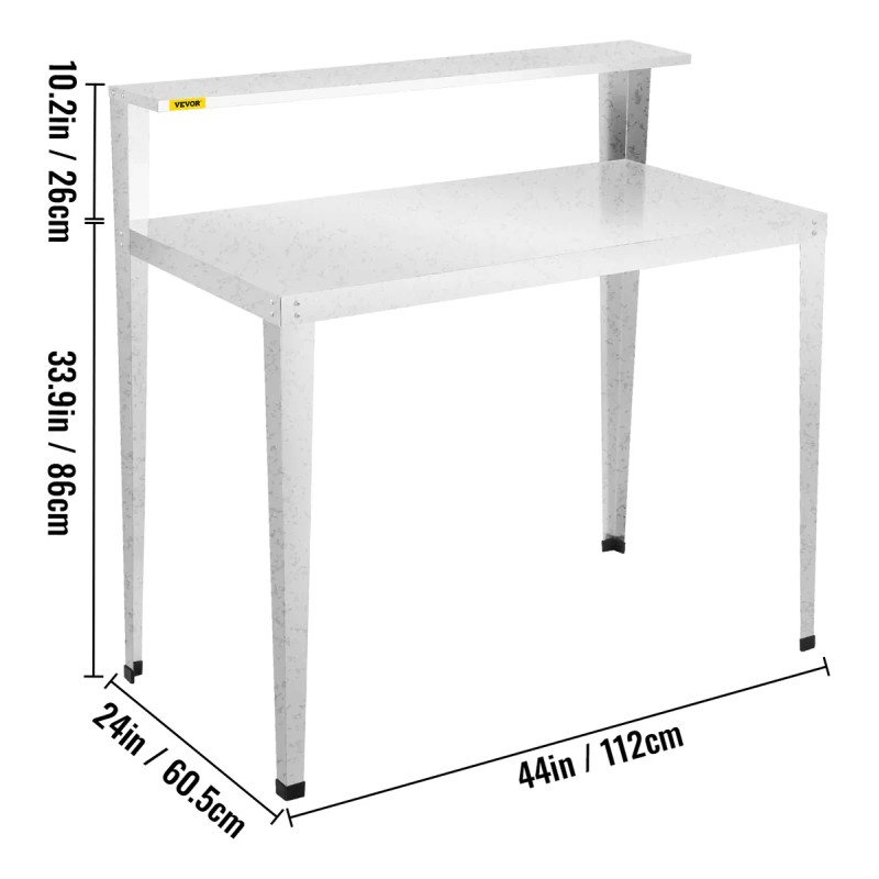 Vevor Banco Para Macetas Mesa De Jardín 44x24x44puLG