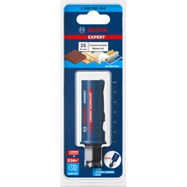 Bosch 1x EXPERT Construction Material Hole Saw (for Softwood, Chipboard, Ø 25 mm, Professional Accessory Rotary Drill/Drivers)