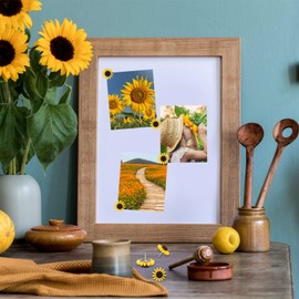 20Pcs Sunflower Thumbtacks Push Pins, Cute Resin Decorative Tacks and Push Pins Cork Board Tacks Drawing Pins Flower Tacks Plant Pins Novelty Push Pins Decorative Nails for Photo Wall Bulletin Board