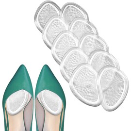 Almohadillas Para Pies De Gel Antideslizante Mujer y Hombre, Elástico Plantillas Para Zapatos De Tacón Para Alivio El Dolor En El Antepié, Almohadillas Para Metatarso Adheridles Para Zapato 5 Pares