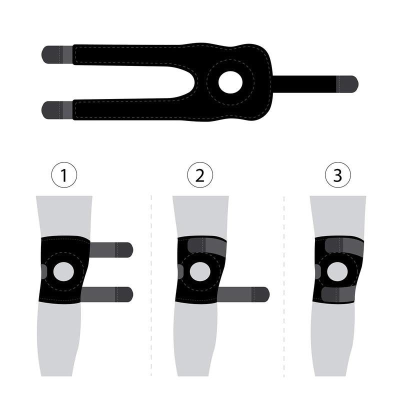 Bracoo Knee Support Brace for Men Women, Adjustable Compression Sleeve