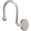 CHICTIE Nickel Shower Curtain Hooks, Rustproof Shower Curtain Rings for
