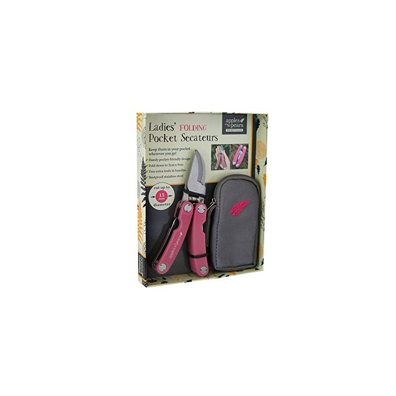 Apples to Pears Ladies' Folding Pocket Secateurs Gift Set