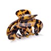Prettyou Barrettes Hair Clip Clamp Celluloid Tortoise Shell 3.6 inches