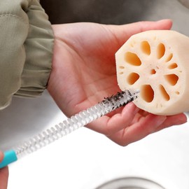 Cepillo de Pajita, Cepillo para Boquilla de Tetera, Cepillo para Agujeros de Raíz de Loto, Cepillo para Tazas, Cepillo Fino de Nailon Extra Largo para Lavar Vidrio, Pajitas de