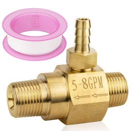 Dimakung 5-8 GPM Pressure Washer Chemical Injector 100776 for General Pump, Power Washer Downstream Injector & Soap Injector, 2.3mm Orifice, 4500 PSI, 3/8" NPT-M, High Draw to 20%