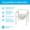 ProBasics 3-in-1 Folding Commode Chair with Full Seat, 350 lb