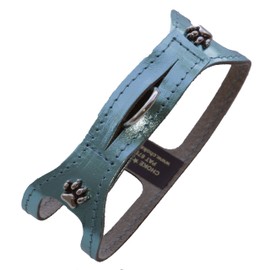 ChokeFree Pet Shoulder Collar, 21", Metallic Turquoise