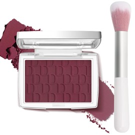 LYBHDAFA Berry Blush Powder Blush for Cheeks with Brush, Matte Blush Palette Blush Powder Face Blusher, Natural Blendable Formula Silky Lightweight Makeup Blush Rubores de Maquillaje, 006#