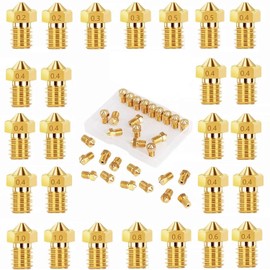 beihuazi® V6 Nozzle M6 Nozzle 0.2 mm 0.3 mm 0.4 mm 0.5 mm 0.6 mm 0.8 mm 1.0 mm for 1.75 mm Filament 3D Printer e.g. Anycubic i3 Mega Chiron Prusa i3 MK3/MK3S Anet A8 CTC Printer