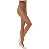 SENTELEGRI Exclusive T-Band 15 Denier Sheer Tights (Medium, Brown)