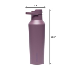 Corkcicle Classic Sport Canteen Insulated Water Bottle - Keeps Beverages Cold 25 Hours - Triple Insulated - Summer Drinkware Gift - Keeps Drinks Ice Cold - Leak-Proof Cap - 20 oz - Mauve