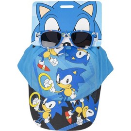 CERDÁ LIFE'S LITTLE MOMENTS Unisex Sonic Cap und Brille für Kinder, originelles Design, verstellbar und leicht, ideal für den Sommer Sonnenschutz Baseballkappe, One Size