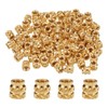 Sourcing Map 50pcs Brass Heat Set Inserts M3x5mm, OD 5mm