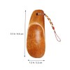 NOLITOY 1set Wooden Shoehorn Portable Shoe Lifters Comfortable Smooth Surface