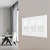 2 Pack Decorator Wall Plate Outlet Covers, Standard Size 3-Gang