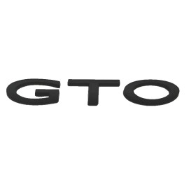 gtog8ta 2004-2006 Pontiac GTO Rear Trunk Lid Emblem Letters Reproduction BLACK