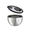 Rosle 15695 Stainless Steel Large Salad Spinner with Glass Lid