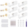 37Pcs Disposable Ear Piercing Kit, Self Ear Piercing Gun Kit