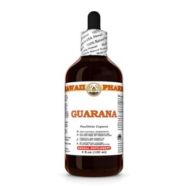 Guarana (Paullinia Cupana) Dry Seed Tincture, Made in Hawaii, All Natural, Vegan, Pure Liquid Extract - 4 fl.oz