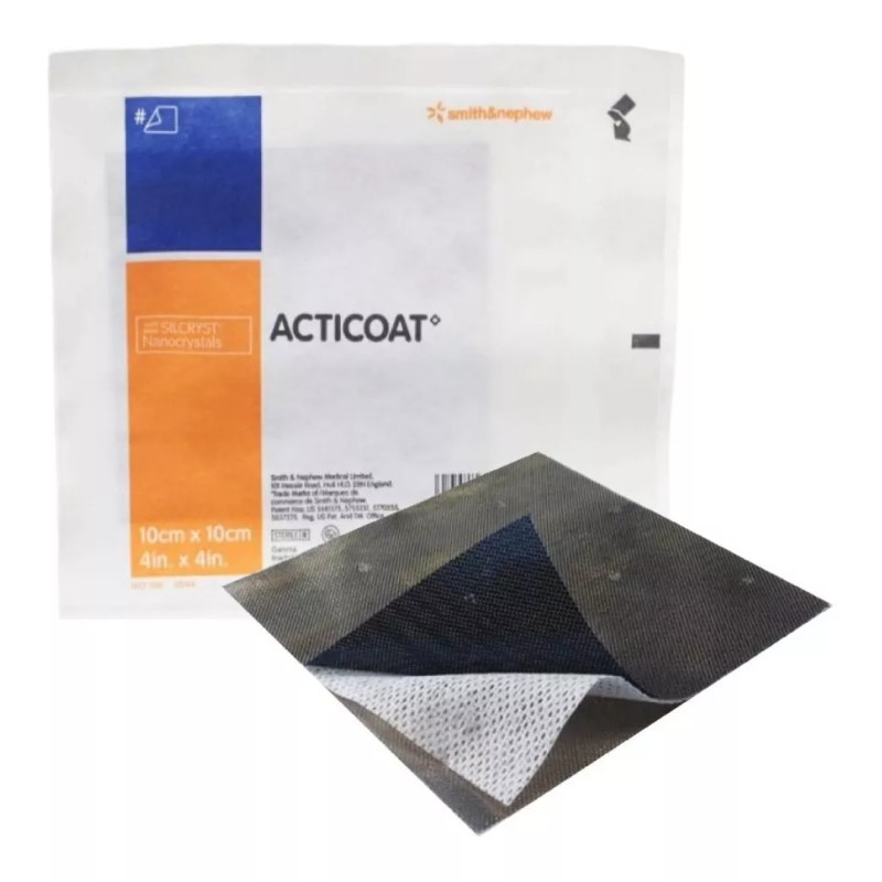 Smith+Nephew Acticoat Apósito Barrera Antimicrobiana Plata 10x10 Pieza