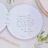 Ginger Ray Round Wooden Wedding Guest Book with Cream Ribbon,