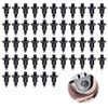 tiyiyok 50 Stück Kunststoffnieten, 6mm Spreiznieten Kunststoff, Kotflügelnieten, Auto Befestigung