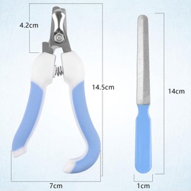 CCINEE Nail Clippers for Pets, Nail Clippers for Dogs and Cats, Nail Cutter, For Both Pets, With File Included, Easy To Hold, Prevents Overcuts, Splatters, Deep Cutting Prevention, Nipper-Shaped