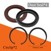 Front Wheel Bearings & Seals Circlip Dust Seal Replacement for