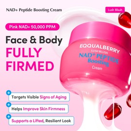 EQQUALBERRY Crema estimulante de péptidos NAD+ - Crema hidratante que mejora el colágeno para la elasticidad de la piel, envejecimiento saludable y cuidado de las arrugas, crema facial coreana