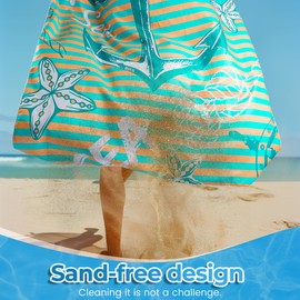 KUOGAS XXL Beach Towel, 200 x 145 cm, Large Quick-Drying Microfibre Towel, Sand-Free Bath Towel, Beach Blanket, Women's Beach Towel