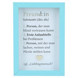 Depesche 11625-026 - Photo Frame with Compliment, Small Decorative Frame with Pretty Saying, Approx. 8.4 x 5.8 x 1.9 cm, Ideal as a Gift or a Little Present