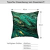 Cushion Cover, Green, 45 x 45 cm, Marble Cushion Covers,