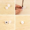 100 Pcs White Screw Cover Caps, Plastic Hinged Screw Covers