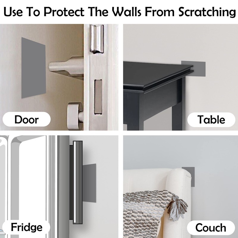 Rubber Bond Self-Adhesive Rubber Wall Outlet Cover Plate 5 Pack