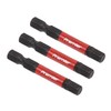 Sealey 3pc 50mm Hex 6mm Impact Power Tool Bit Set