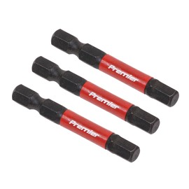 Sealey 3pc 50mm Hex 6mm Impact Power Tool Bit Set - AK8239
