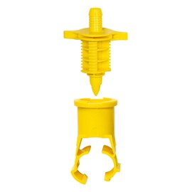 Blazing BS-9000 Swing Pipe Barb Saddle Tee, 1", Yellow