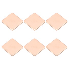 PATIKIL Copper Heatsink Pad Shims, 6 Pcs 20x20x1.2mm Copper Pad Shim IC Chipset GPU CPU Thermal Heatsink for Cooling Laptop Desktop Computer