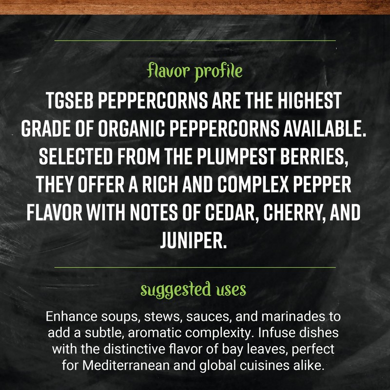 Frontier Organic Tellicherry Black Peppercorns with Grinder, 1.76 oz