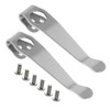 2 Pieces Knife Pocket Back Clip, 3-hole Titanium Alloy Deep