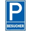 Schild "Parken - Besucher" Hinweisschild 300x200 mm hochkant, stabile Aluminiumverbundplatte