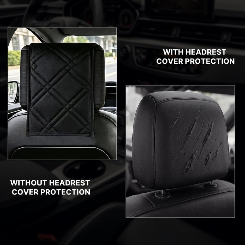 Surfcabin Universal Headrest Covers Elastic Full Wrap-Prevents Scratches