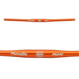 Funn Flame PG Mountain Bike Handlebar with Bar Clamp 31.8mm and Width 680mm, Tough and Lightweight Alloy Riser Handlebar for MTB, BMX and Road Bike (Orange)