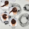WUBAYI 40PCS Invisible Bun Nets,Hair Nets for Women Buns,Invisible Elastic