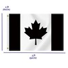 2×3 FT Black Canada Flag,Medium 60×90 CM Canadian Outdoor Banner,100D
