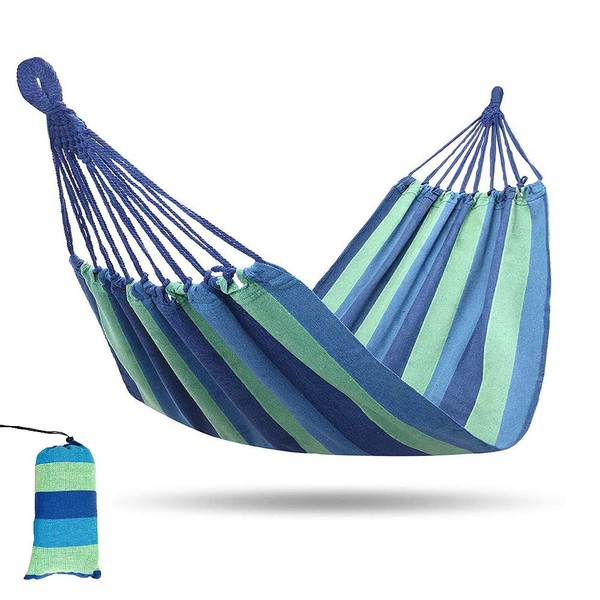 Camping Hammock,Portable Garden Hammock,Extra Long and Wide Brazilian Hammock Canvas