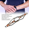 for Xiaomi Mi Band 7 Leather Strap Metal Snap Retro